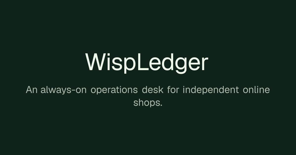 WispLedger — 14% of your traffic is bots. The rest just want to yell about a late shipment. Let an AI…